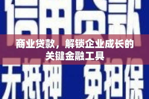 新洲商业贷款，解锁企业成长的关键金融工具