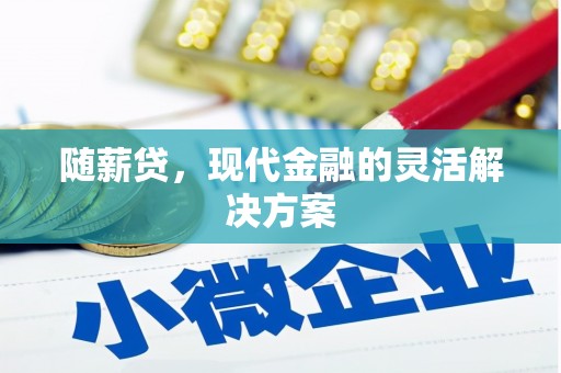 大社随薪贷，现代金融的灵活解决方案