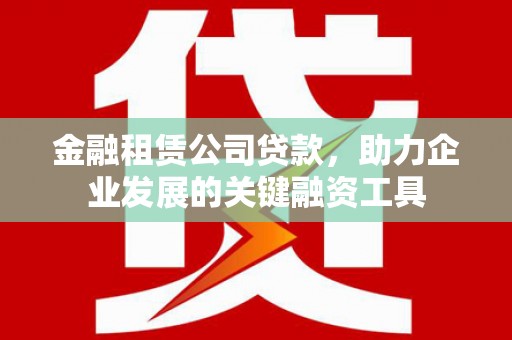 峨边金融租赁公司贷款，助力企业发展的关键融资工具