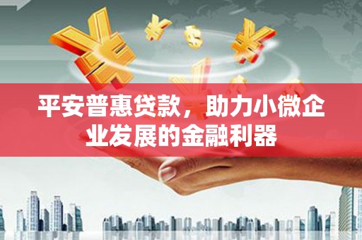白河平安普惠贷款，助力小微企业发展的金融利器