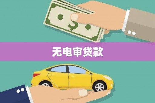 荣县无电审贷款