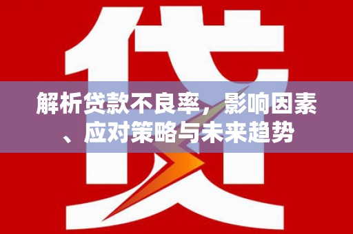 延平解析贷款不良率，影响因素、应对策略与未来趋势
