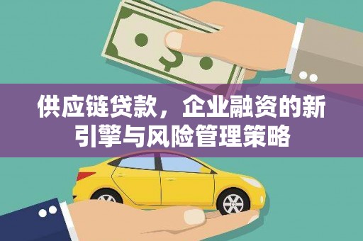 武邑供应链贷款，企业融资的新引擎与风险管理策略