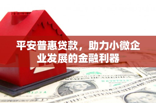德江平安普惠贷款，助力小微企业发展的金融利器