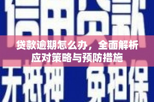 潜山贷款逾期怎么办，全面解析应对策略与预防措施