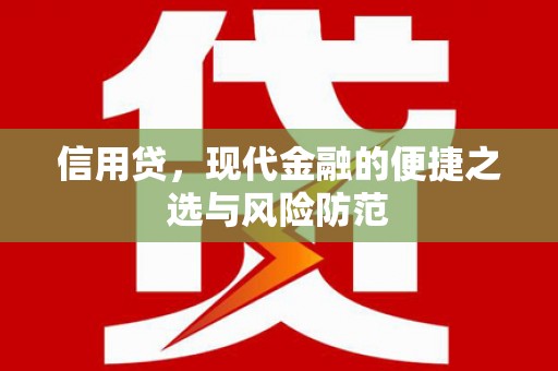 嘉黎信用贷，现代金融的便捷之选与风险防范