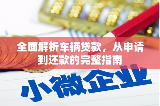 洮南全面解析车辆贷款，从申请到还款的完整指南