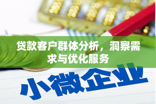 西咸贷款客户群体分析，洞察需求与优化服务